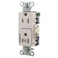 Hubbell Wiring Device-Kellems Commercial Specification Grade Duplex Receptacles for Controlled Applicatoins DR15C1LA